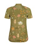 MALOJA Cycling short sleeve jersey - GANESM. AOP 1/2 LADY - green