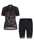 MALOJA Cycling short sleeve jersey and shorts - TRECIMEM. - black
