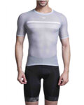 MONTON Cycling short sleeve t-shirt - PERSEVERAN - grey