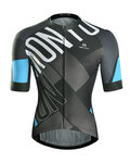 MONTON Cycling short sleeve jersey - EDGE - black/blue