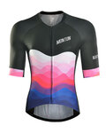 MONTON Cycling short sleeve jersey - EASE - black/pink