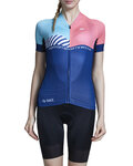 MONTON Cycling short sleeve jersey - SYLPHS LADY  - pink/blue