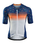 MONTON Cycling short sleeve jersey - STARRY LANES  - orange/white/blue
