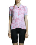 MONTON Cycling short sleeve jersey - SWEET FLOWER LADY - white/pink