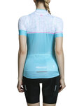 MONTON Cycling short sleeve jersey - YULO LADY - white/light blue