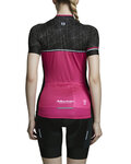 MONTON Cycling short sleeve jersey - YULO LADY - black/pink