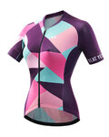 MONTON Cycling short sleeve jersey - COLOURED GLAZE LADY - purple/pink