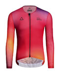 MONTON Cycling summer long sleeve jersey - FIRE SUMMER - red