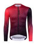 MONTON Cycling summer long sleeve jersey - CONTOULINE SUMMER - red