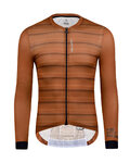 MONTON Cycling summer long sleeve jersey - SANGER SUMMER - brown