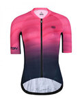 MONTON Cycling short sleeve jersey - CHOZE LADY - blue/pink