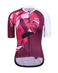 MONTON Cycling short sleeve jersey - FLAMINGO LADY - pink/white