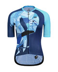 MONTON Cycling short sleeve jersey - FLAMINGO LADY - blue