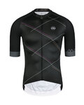 MONTON Cycling short sleeve jersey - CHECKER - black