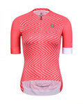 MONTON Cycling short sleeve jersey - DIVERSION LINE LADY - pink