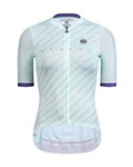 MONTON Cycling short sleeve jersey - WINAIN LADY - light blue