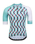 MONTON Cycling short sleeve jersey - SHORE - light green/white