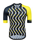 MONTON Cycling short sleeve jersey - SHORE - black/yellow