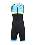 MONTON Cycling overal - WEAVO TRIATLON - black/yellow/blue