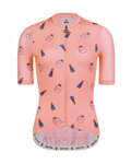 MONTON Cycling short sleeve jersey - FUNNY LADY - pink