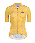 MONTON Cycling short sleeve jersey - PURPLEFLORAL YELLOW - yellow
