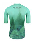 MONTON Cycling short sleeve jersey - FOREST - green
