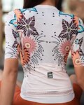MONTON Cycling short sleeve jersey - BLOOMS LADY - orange/multicolour