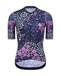 MONTON Cycling short sleeve jersey - PLUM FLOWER LADY - purple