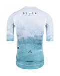 MONTON Cycling short sleeve jersey and shorts - BEACH  - blue/white/black