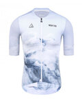 MONTON Cycling short sleeve jersey and shorts - ICEBERG - white/black