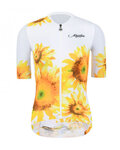 MONTON Cycling short sleeve jersey and shorts - SUNFLOWER LADY - black/yellow/white