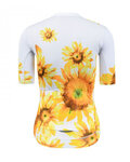 MONTON Cycling short sleeve jersey and shorts - SUNFLOWER LADY - black/yellow/white