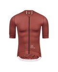 MONTON Cycling short sleeve jersey and shorts - TRAVELER MAX - black/bordeaux