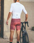 MONTON Cycling bib shorts - SKULL - red