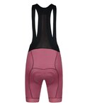 MONTON Cycling bib shorts - SKULL LADY - red
