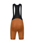 MONTON Cycling bib shorts - SKULL LADY - brown