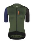 MONTON Cycling short sleeve jersey - TRAVELER EVO LADY - black/blue/green