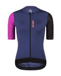 MONTON Cycling short sleeve jersey - TRAVELER EVO LADY - black/blue/purple