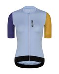 MONTON Cycling short sleeve jersey - TRAVELER EVO LADY - blue/purple/yellow