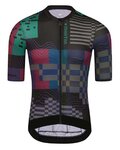 MONTON Cycling short sleeve jersey - VAPORWAVE - green/black/blue/bordeaux/purple