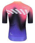 MONTON Cycling short sleeve jersey - CARDIN - pink/black/purple