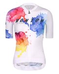 MONTON Cycling short sleeve jersey - INKINWATER LADY - blue/white/yellow/red