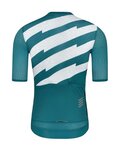 MONTON Cycling short sleeve jersey - SKULL III - turquoise/white