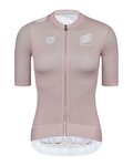 MONTON Cycling short sleeve jersey - SKULL HOLIDAY LADY - pink/white