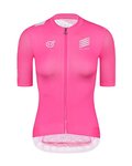 MONTON Cycling short sleeve jersey - SKULL TUESDAY LADY - white/pink