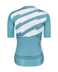 MONTON Cycling short sleeve jersey - SKULL III LADY - blue/white
