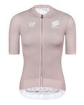 MONTON Cycling short sleeve jersey - SKULL ZEUS LADY - pink/white