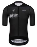 MONTON Cycling short sleeve jersey - SKULL THUNDER - black