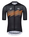 MONTON Cycling short sleeve jersey - SKULL THUNDER - grey/orange