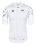 MONTON Cycling short sleeve jersey - SKULL SYMBOLS - black/white